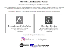 Tablet Screenshot of chiropulse.com